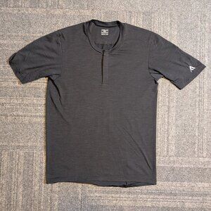 7Mesh Desperado Small Black Merino Wool Blend Mountain Bike Henley Jersey